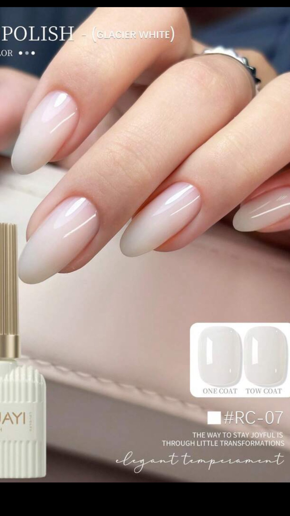 Milk white gel polish