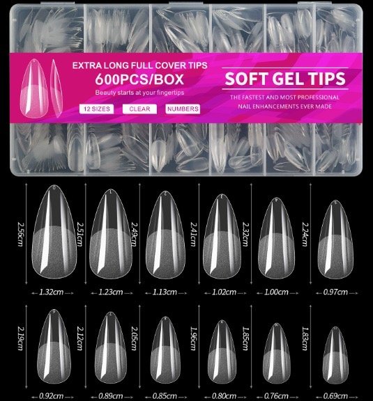Soft Gel tips 600pc